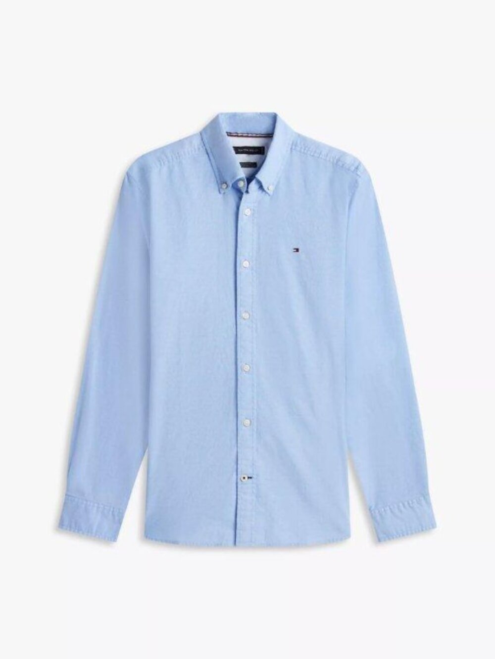 Tommy Hilfiger Men's Button Down Oxford Twill TH Flex Large Blue NWT